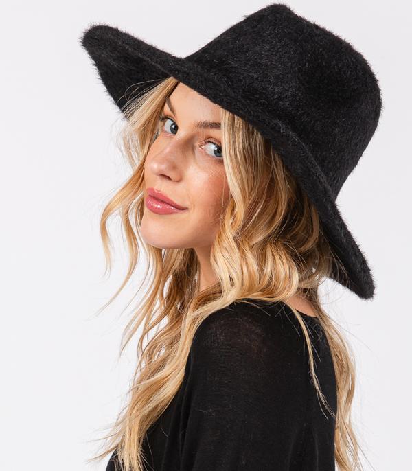 New Arrival :: Wholesale Soft Fuzzy Fedora Hat