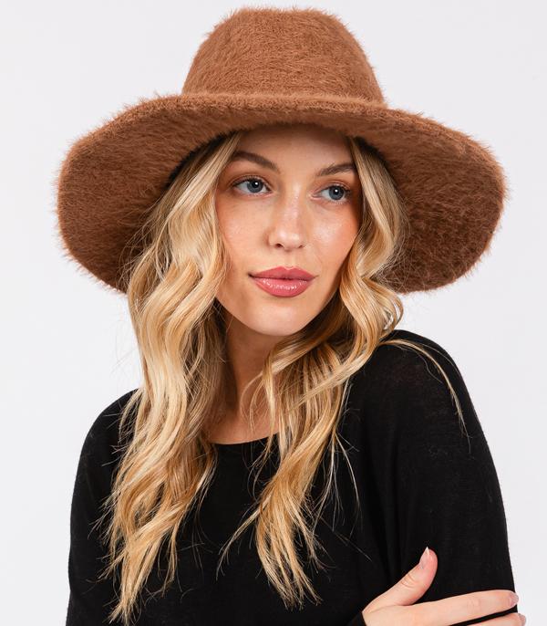 HATS I HAIR ACC :: FEDORA :: Wholesale Soft Fuzzy Fedora Hat