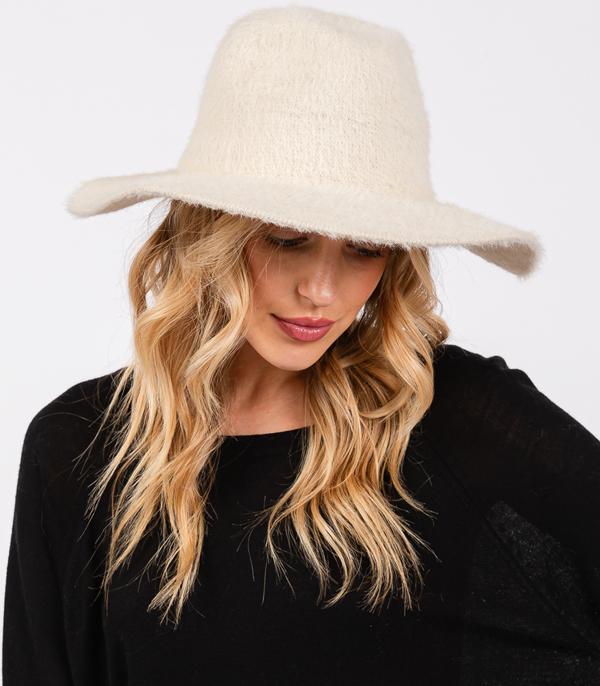 New Arrival :: Wholesale Soft Fuzzy Fedora Hat