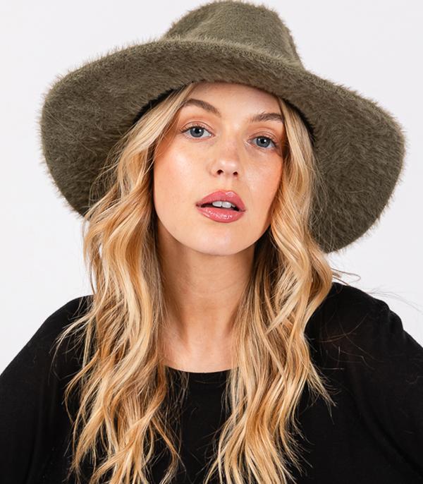 HATS I HAIR ACC :: FEDORA :: Wholesale Soft Fuzzy Fedora Hat