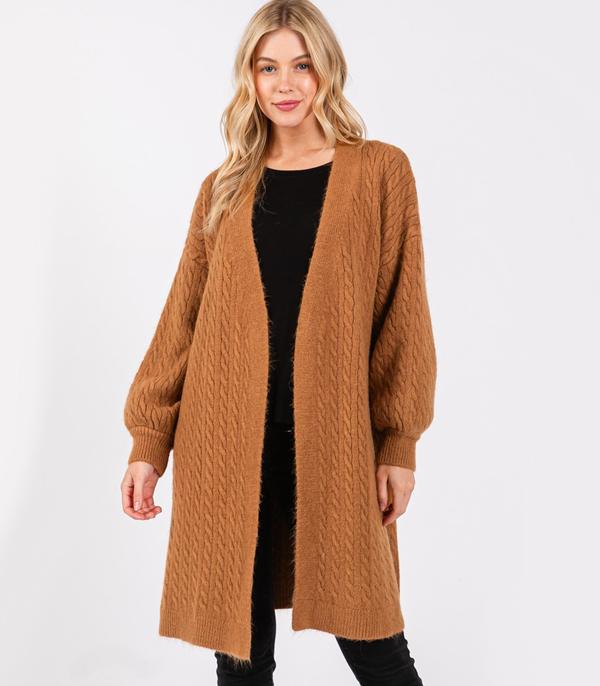 WHAT'S NEW :: Wholesale Cable Knit One Size Cardigan