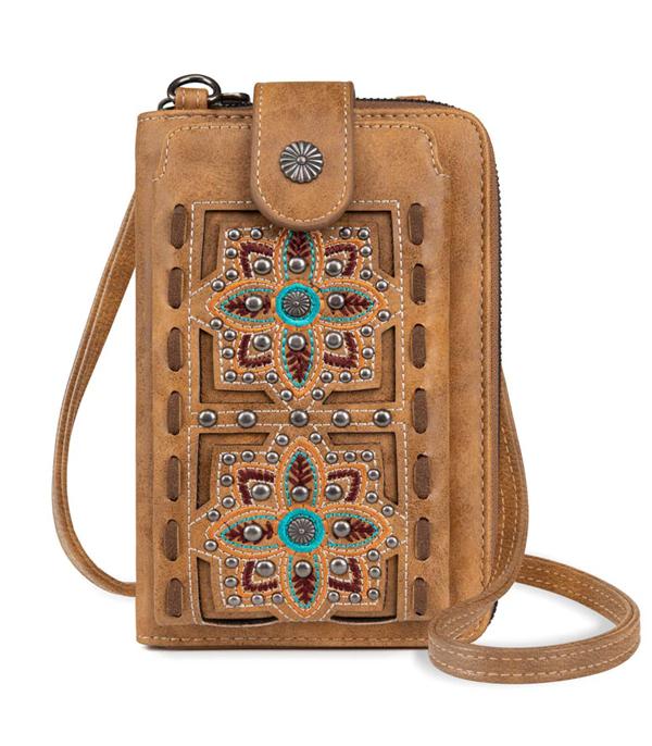 MONTANAWEST BAGS :: MENS WALLETS I SMALL ACCESSORIES :: Wholesale American Bling Phone Wallet Crossbody