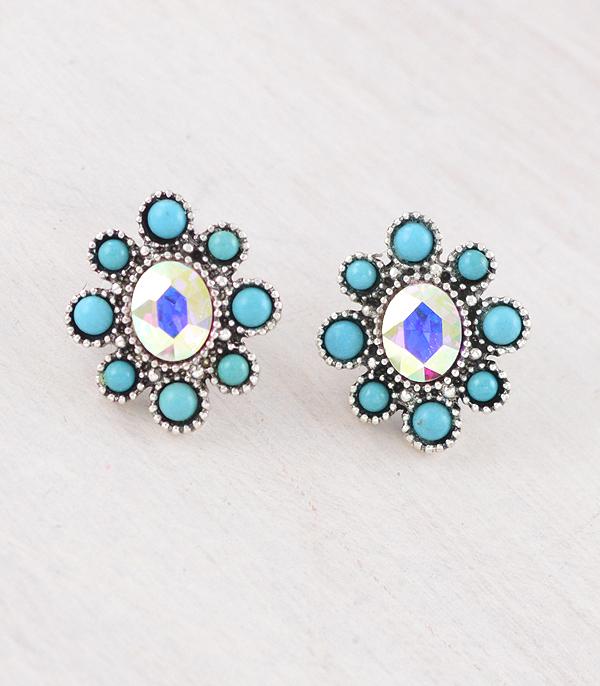 New Arrival :: Wholesale Western Turquoise Post Earrings