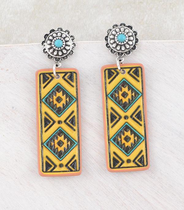 EARRINGS :: WESTERN POST EARRINGS :: Wholesale Western Aztec Concho Earrings