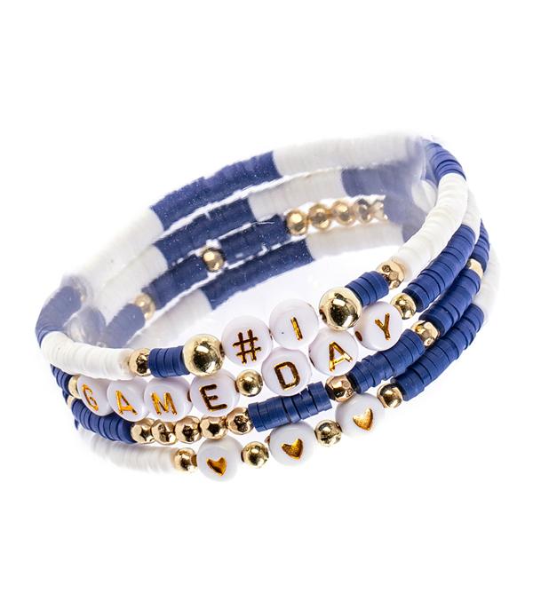 WHAT'S NEW :: Wholesale Game Day Beaded Bracelet Set