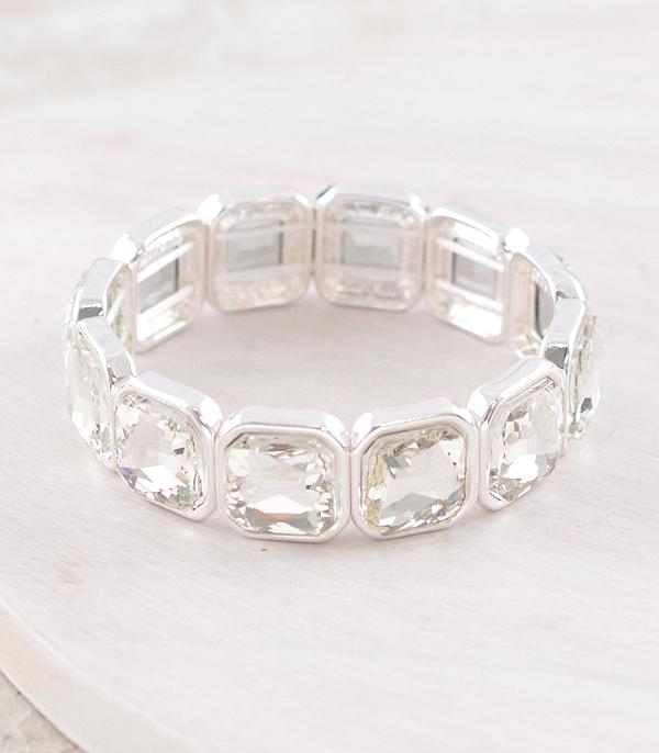 New Arrival :: Wholesale Clear Stone Stretch Bracelet