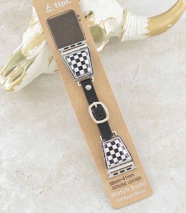 New Arrival :: Wholesale Western Checkered Watch Band