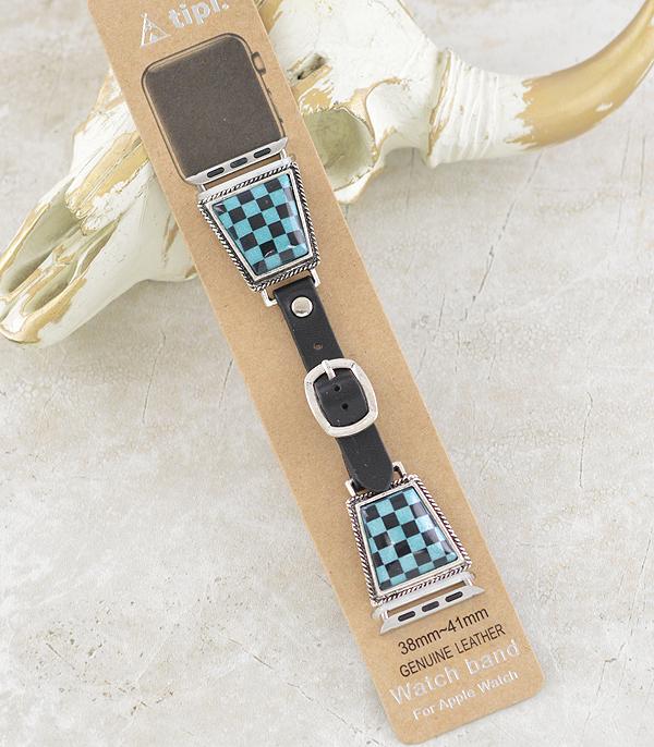 New Arrival :: Wholesale Western Checkered Watch Band