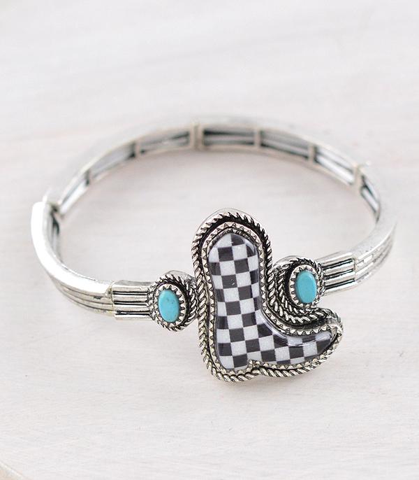 WHAT'S NEW :: Wholesale Western Checkered Boot Bracelet