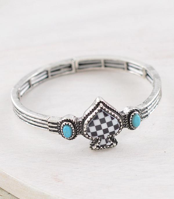 WHAT'S NEW :: Wholesale Western Checkered Spade Bracelet