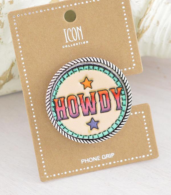 New Arrival :: Wholesale Western Howdy Phone Grip