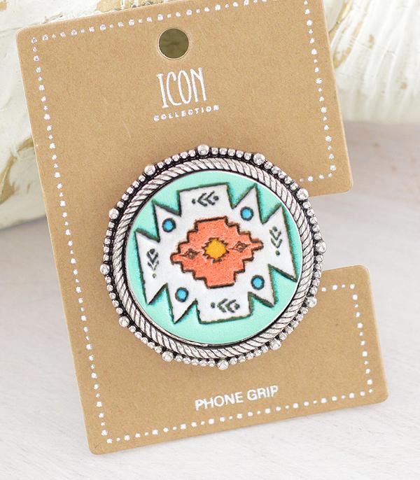 PHONE ACCESSORIES :: Wholesale Western Aztec Pop Up Phone Grip