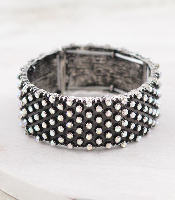 WHAT'S NEW :: Wholesale Textured Rhinestone Bracelet