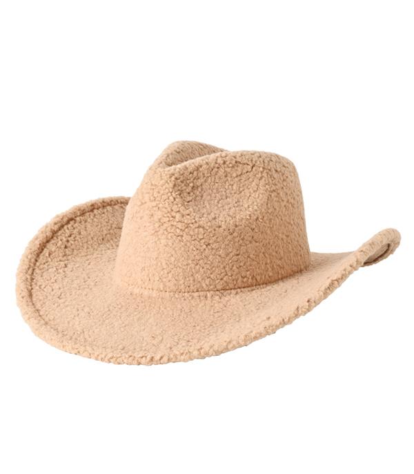 HATS I HAIR ACC :: RANCHER| STRAW HAT :: Wholesale Western Sherpa Cowgirl Hat