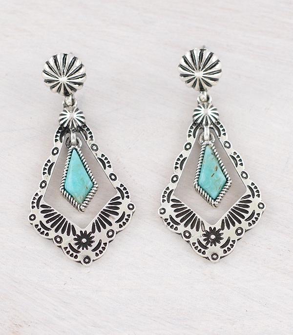 WHAT'S NEW :: Wholesale Western Turquoise Aztec Earrings