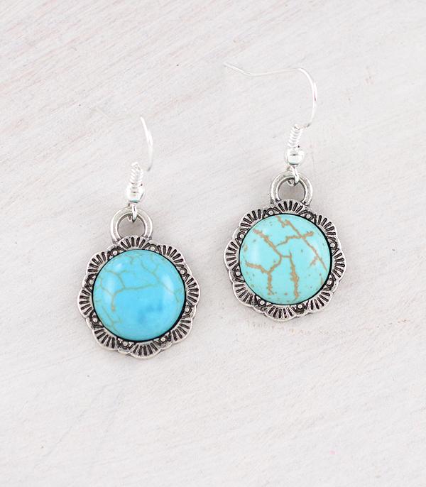 EARRINGS :: WESTERN HOOK EARRINGS :: Wholesale Western Turquoise Dangle Earrings