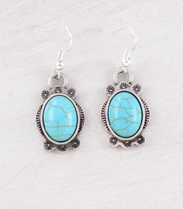 EARRINGS :: WESTERN HOOK EARRINGS :: Wholesale Western Turquoise Dangle Earrings