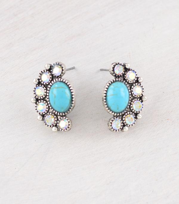 New Arrival :: Wholesale Western Turquoise Post Earrings