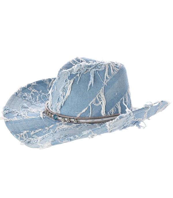 New Arrival :: Wholesale Western Denim Cowgirl Hat