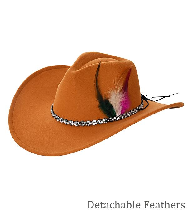 New Arrival :: Wholesale Western Rhinestone Trim Cowgirl Hat