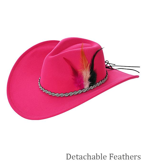 New Arrival :: Wholesale Western Rhinestone Trim Cowgirl Hat