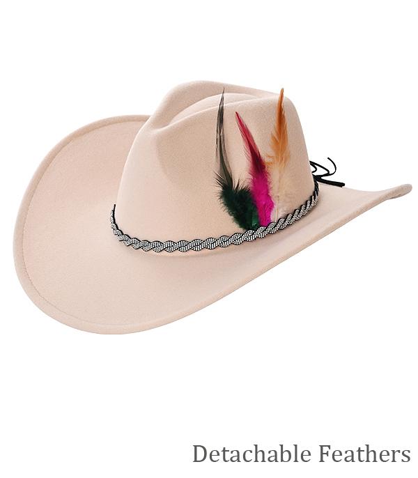 New Arrival :: Wholesale Western Rhinestone Trim Cowgirl Hat