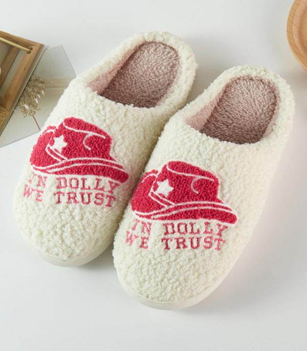 <font color=BLUE>WATCH BAND/ GIFT ITEMS</font> :: GIFT ITEMS :: Wholesale In Dolly We Trust Cozy Slippers