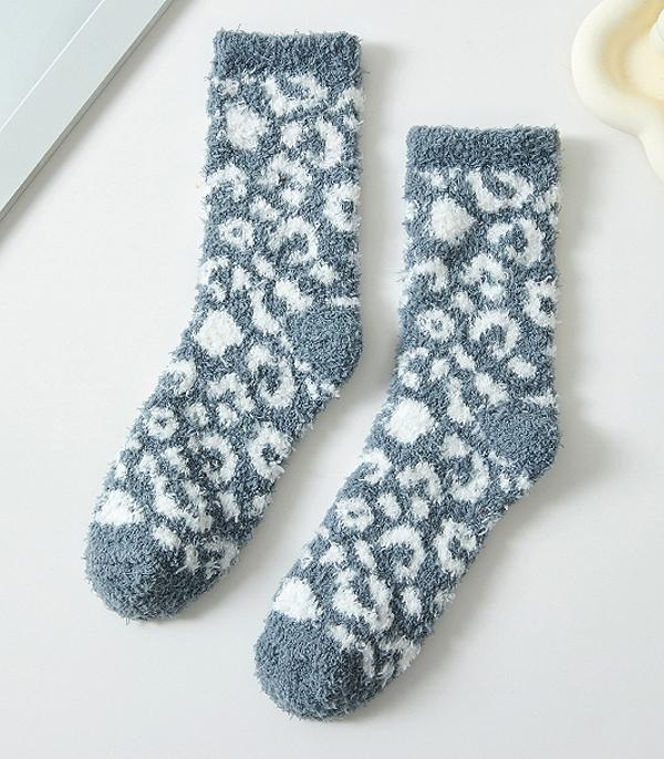 New Arrival :: Wholesale Leopard Print Soft Cozy Socks