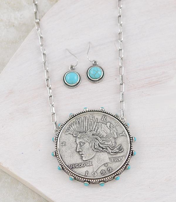 New Arrival :: Wholesale Western Liberty Coin Necklace