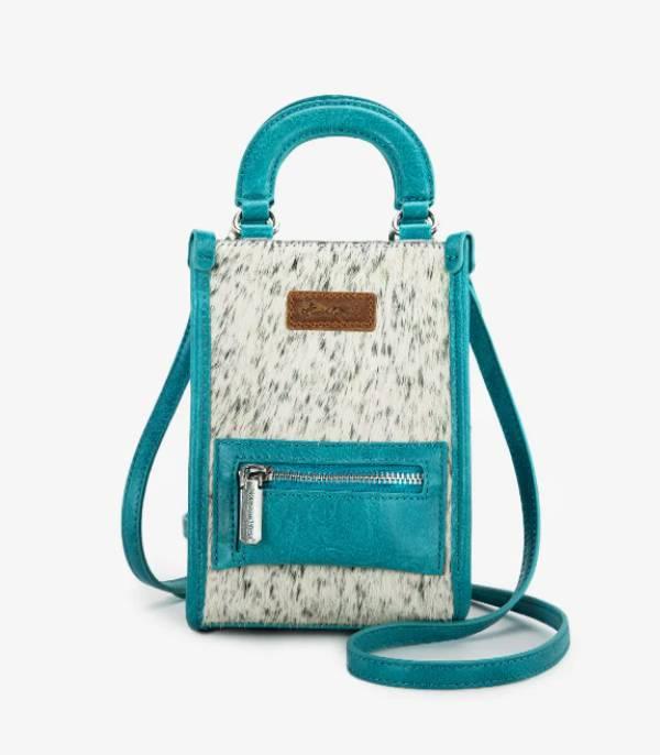 MONTANAWEST BAGS :: CROSSBODY BAGS :: Wholesale Montana West Cowhide Mini Crossbody Bag