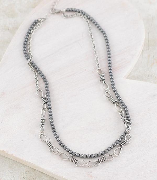 WHAT'S NEW :: Wholesale Barbwire Navajo Pearl Necklace