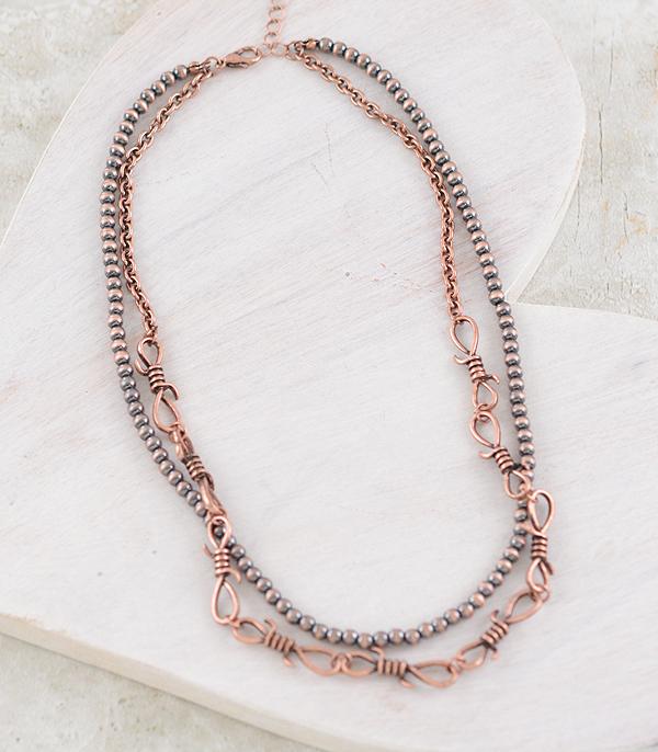 WHAT'S NEW :: Wholesale Barbwire Navajo Pearl Necklace