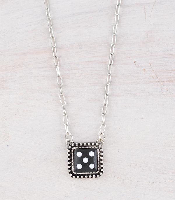 New Arrival :: Wholesale Western Dice Pendant Necklace