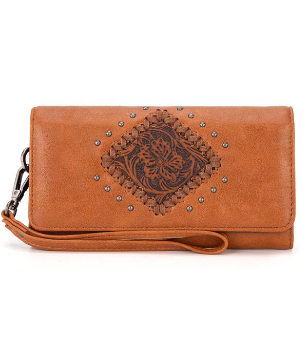 MONTANAWEST BAGS :: MENS WALLETS I SMALL ACCESSORIES :: Wholesale Montana West Tooled Wallet