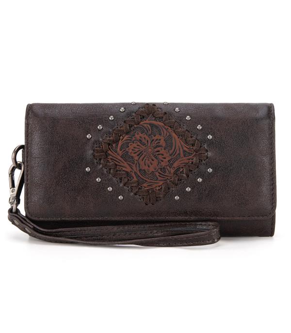 New Arrival :: Wholesale Montana West Tooled Wallet