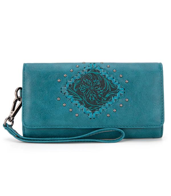 New Arrival :: Wholesale Montana West Tooled Wallet