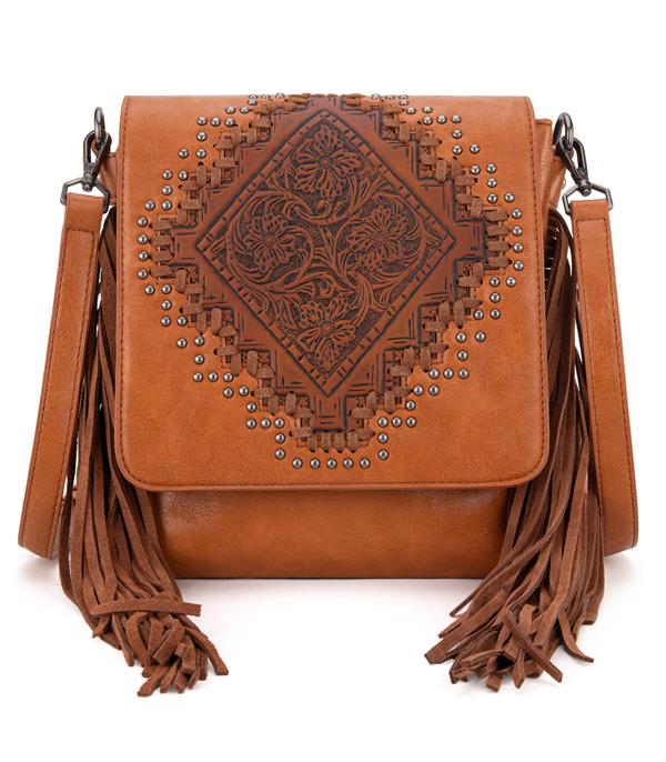 WHAT'S NEW :: Wholesale Montana West Tooled Fringe Crossbody Bag