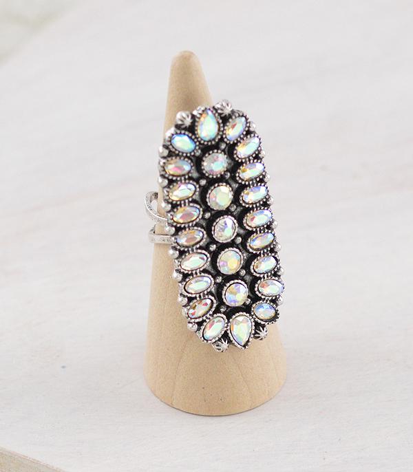 New Arrival :: Wholesale Tipi Brand AB Stone Statement Ring