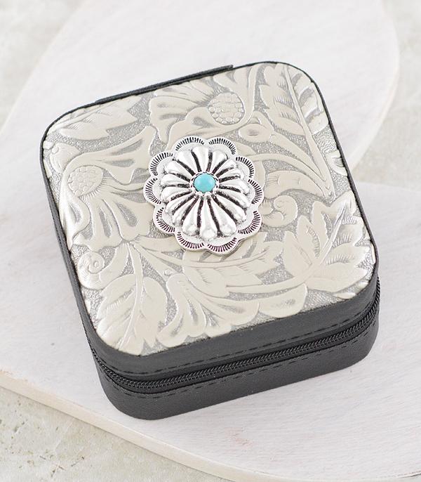 New Arrival :: Wholesale Western Tooling Concho Mini Jewelry Case