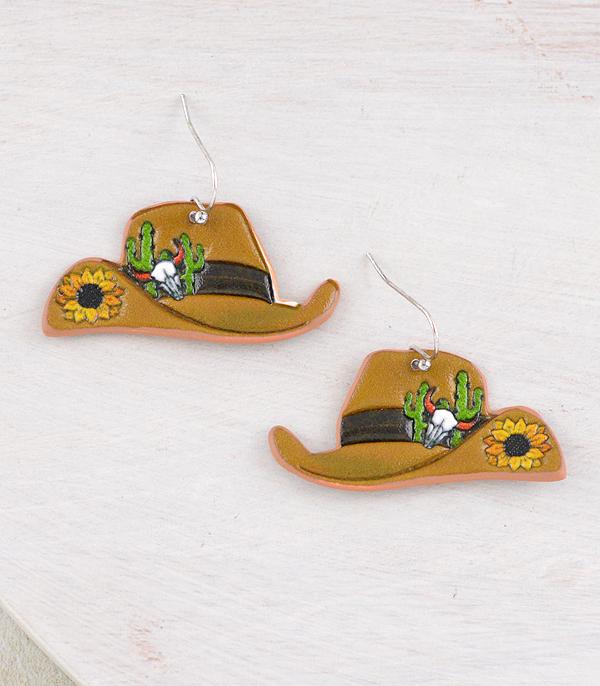 New Arrival :: Wholesale Western Cowboy Hat Earrings