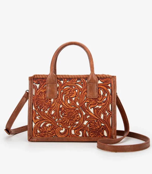 WHAT'S NEW :: Wholesale Trinity Ranch Tooled Mini Tote Crossbody