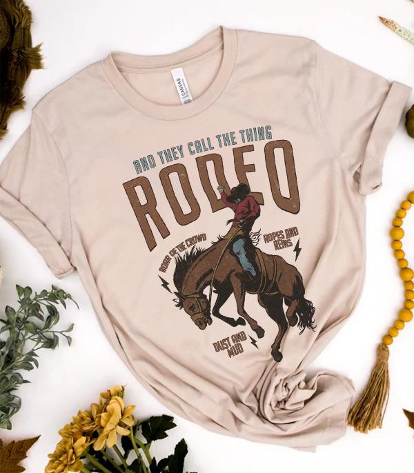 New Arrival :: Wholesale Western Rodeo Cowboy Graphic Tshirt