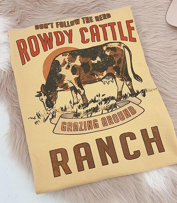 New Arrival :: Wholesale Comfort Colors Rowdy Cattle Ranch Tshirt