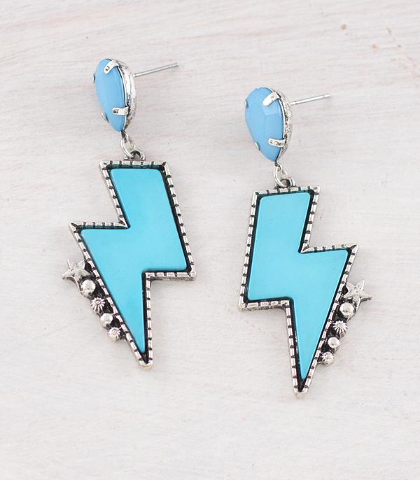 New Arrival :: Wholesale Western Lightning Bolt Earrings