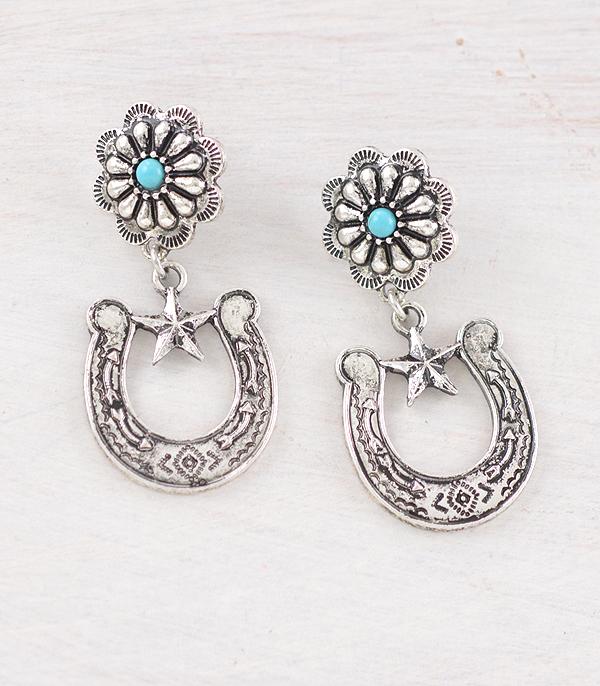 WHAT'S NEW :: Wholesale Western Concho Horseshoe Earrings