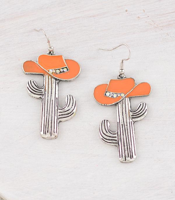 WHAT'S NEW :: Wholesale Cowboy Hat Cactus Earrings