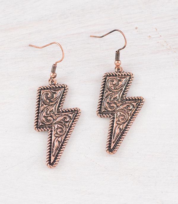 WHAT'S NEW :: Wholesale Western Tooled Metal Bolt Earrings