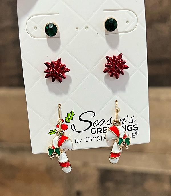 New Arrival :: Wholesale 3PC Set Christmas Earrings