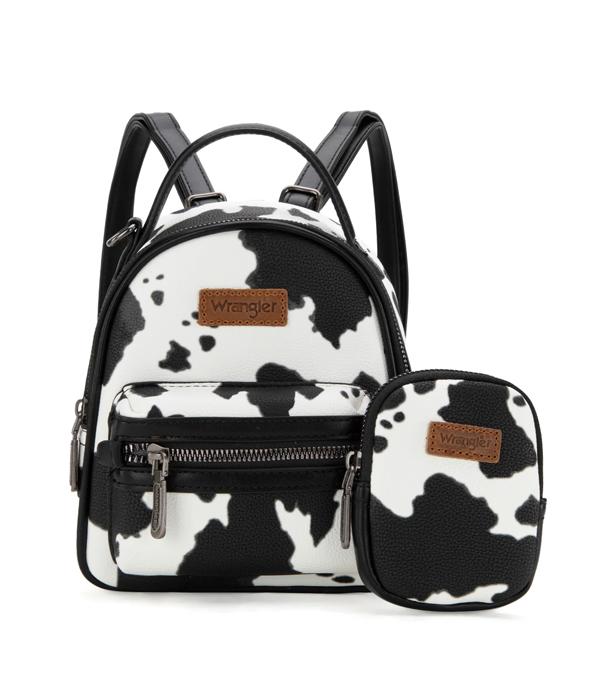 WHAT'S NEW :: Wholesale Wrangler Cow Print Mini Backpack Set