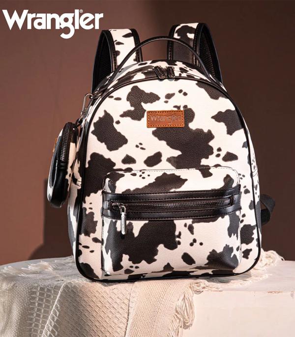 WHAT'S NEW :: Wholesale Wrangler Cow Print Backpack